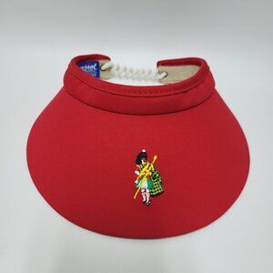 Imperial Coil Visor Mens Red HIGHLANDS COUNTRY CLUB Vintage USA
